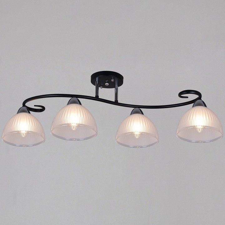 Люстра на штанге  66360-0.3-04 BK+CR в интернет-магазине "Галерея света"