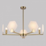 Люстра на штанге Eurosvet Marble 60158/5 латунь в интернет-магазине "Галерея света"