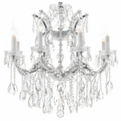 Подвесная люстра iLamp Diamond 6071-8 CR+CL в интернет-магазине "Галерея света"