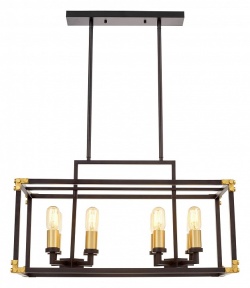 Подвесной светильник LUMINA DECO Waldorf LDP 1140-8 BK+MD в интернет-магазине "Галерея света"