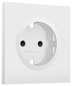 Накладка для розетки с заземлением и со шторками Ambrella Volt SIGMA SP8270 в интернет-магазине "Галерея света"