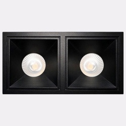Встраиваемый светильник Italline IT06-6020 IT06-6020 black 4000K - 2 шт. + IT06-6022 black в интернет-магазине "Галерея света"