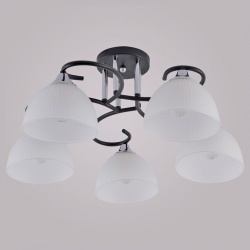 Люстра на штанге 01635-0.3-05 BK+CR в интернет-магазине "Галерея света"