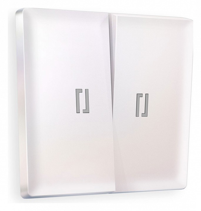 Клавиши для выключателя двухклавишного c подсветкой Ambrella Volt ALFA AP2040 в интернет-магазине "Галерея света"