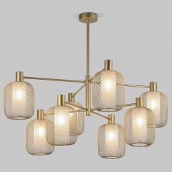 Люстра на штанге Eurosvet Voile 30192/8 золото в интернет-магазине "Галерея света"