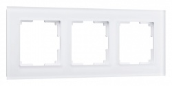 Рамка на 3 поста Werkel Favorit (белый матовый) W0031105 в интернет-магазине "Галерея света"