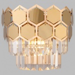 Накладной светильник Eurosvet Ariana 10124/2 золото/прозрачный хрусталь Strotskis (10113/2) в интернет-магазине "Галерея света"