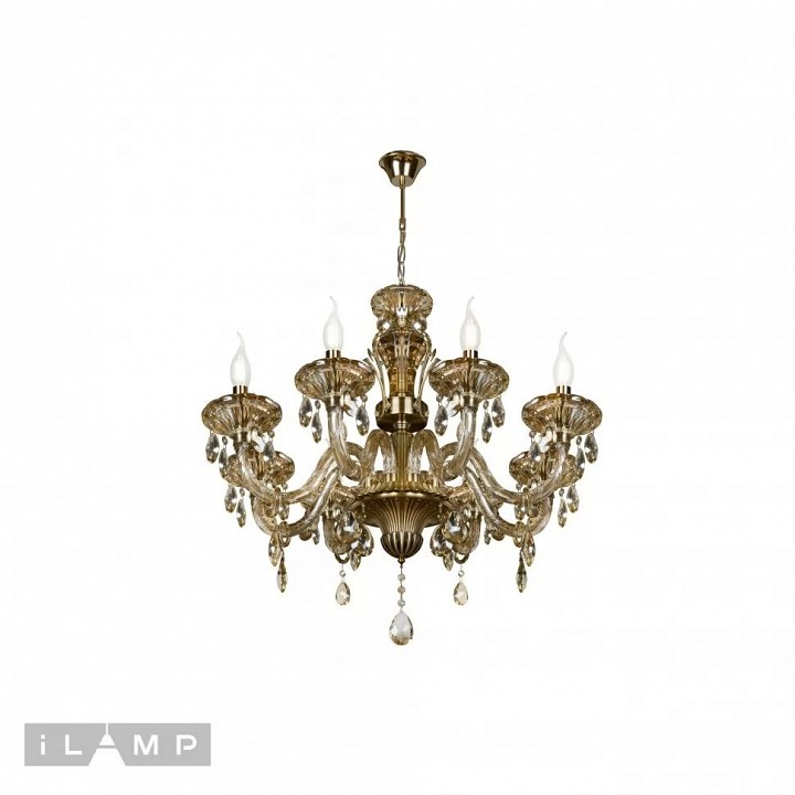 Подвесная люстра iLamp Asia 61079-8 BR в интернет-магазине "Галерея света"
