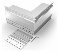 Соединитель угловой L-образный накладной Arlight S-LUX 030131 в интернет-магазине "Галерея света"
