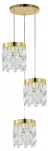 Подвесной светильник Indigo Anna 12029/3P Gold в интернет-магазине "Галерея света"