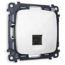 Розетка Ethernet RJ-45 и со шторками, без рамки Ambrella Volt OMEGA MO112005 в интернет-магазине "Галерея света"