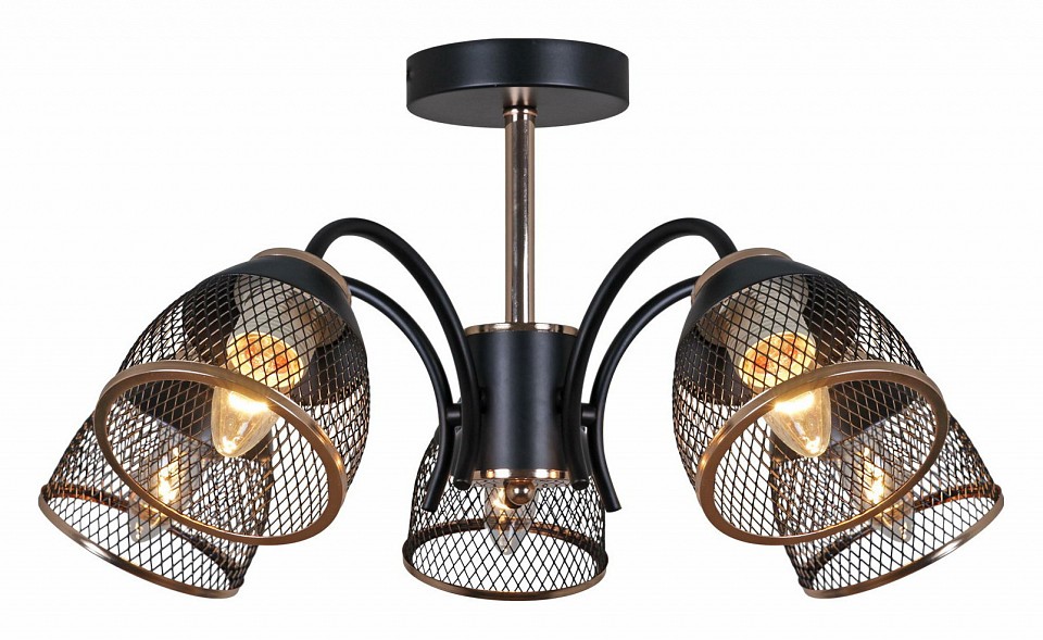 Люстра на штанге 01505-0.3-05 BK+FGD в интернет-магазине "Галерея света"