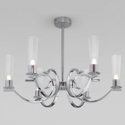 Люстра на штанге Eurosvet Rosher 60141/6 хром в интернет-магазине "Галерея света"