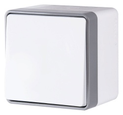 Выключатель одноклавишный влагозащищенный Werkel Gallant (белая) W5010201 в интернет-магазине "Галерея света"