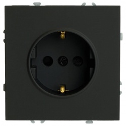 Розетка с заземлением и со шторкой, без рамки Stekker Эмили 50251 в интернет-магазине "Галерея света"