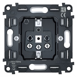 Механизм розетки с заземлением Ambrella Volt Quant VM141 в интернет-магазине "Галерея света"