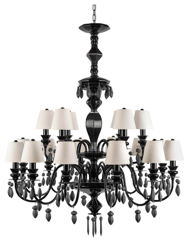 Подвесная люстра Loft it Grace 10203/12+6 Black в интернет-магазине "Галерея света"