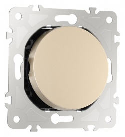 Выключатель проходной одноклавишный с подсветкой без рамки Arte Milano 202 202.32-1.shampan в интернет-магазине "Галерея света"
