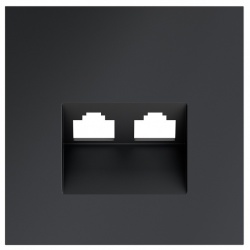 Накладка для розетки RJ-11 или RJ-45 Voltum S70 VLS001407 в интернет-магазине "Галерея света"