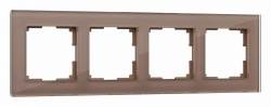 Рамка на 4 поста Werkel Favorit (латте, стекло) W0041142 в интернет-магазине "Галерея света"