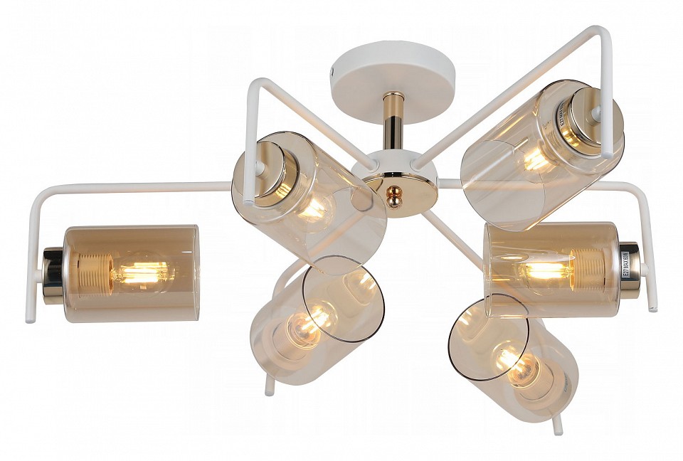 Люстра на штанге ILLUMICO  IL8248-6COU-79 WH GD в интернет-магазине "Галерея света"