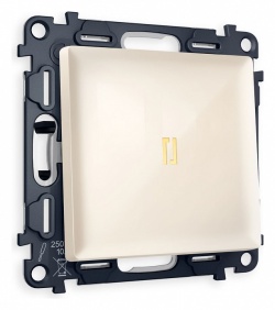 Выключатель одноклавишный с подсветкой без рамки Ambrella Volt ALFA MA302010 в интернет-магазине "Галерея света"