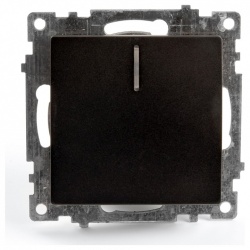 Выключатель одноклавишный с подсветкой без рамки Stekker Катрин 39605 в интернет-магазине "Галерея света"