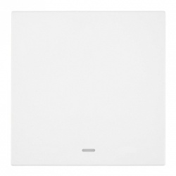 Выключатель одноклавишный с подсветкой без рамки Stekker Мия 50431 в интернет-магазине "Галерея света"