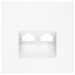 Накладка для розетки RJ-11 или RJ-45 Voltum S70 VLS001402 в интернет-магазине "Галерея света"