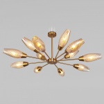 Люстра на штанге Eurosvet Thalia 60140/12 золото в интернет-магазине "Галерея света"