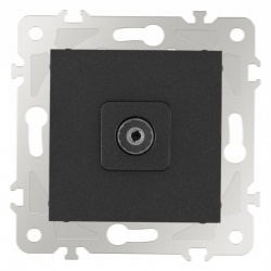 ТВ-розетка без рамки Arte Milano am-203 203.43-1.black в интернет-магазине "Галерея света"