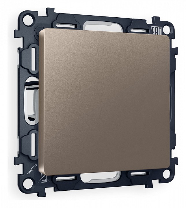 Заглушка для поста с рамкой Ambrella Volt ALFA MA646010 в интернет-магазине "Галерея света"