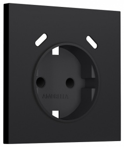 Накладка для розетки с заземлением и со шторками и 2хUSB type C Ambrella Volt SIGMA SP9905 в интернет-магазине "Галерея света"