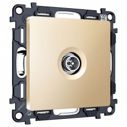 ТВ-розетка оконечная без рамки Ambrella Volt ALFA MA613005 в интернет-магазине "Галерея света"