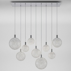 Подвесной светильник Eurosvet Gemini 90353/9 хром в интернет-магазине "Галерея света"