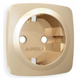 Накладка для розетки с заземлением Ambrella Volt OMEGA OP6060 в интернет-магазине "Галерея света"