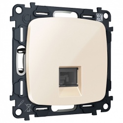 Розетка Ethernet RJ-45 и со шторками, без рамки Ambrella Volt OMEGA MO312005 в интернет-магазине "Галерея света"