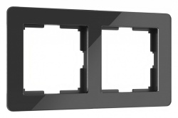 Рамка на 2 поста Werkel Acrylic (черный) W0022708 в интернет-магазине "Галерея света"