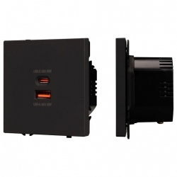 Розетка 2хUSB type A и C без рамки Arlight SCT 054317 в интернет-магазине "Галерея света"