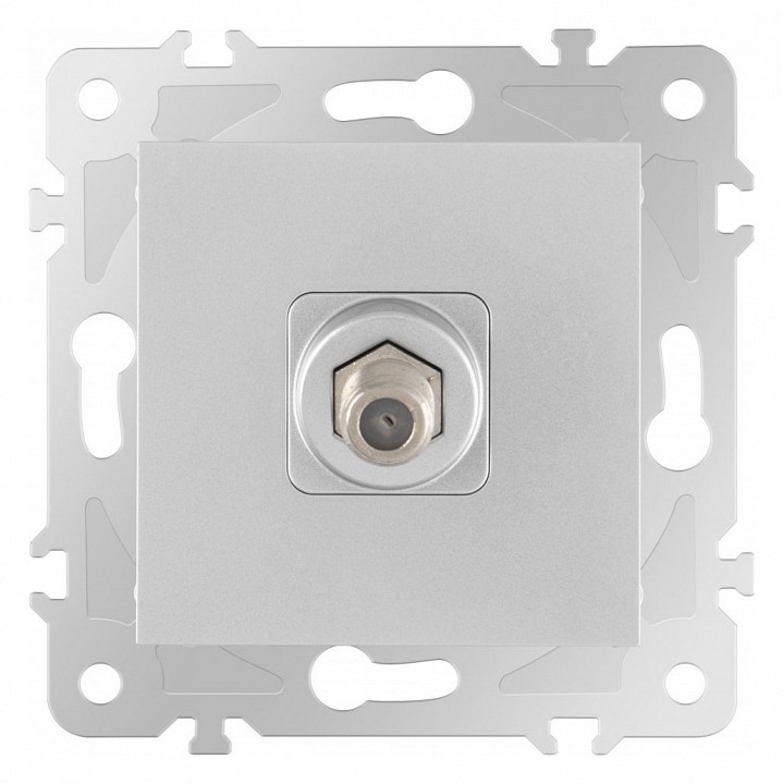 ТВ-розетка без рамки Arte Milano am-203 203.42-1.silver в интернет-магазине "Галерея света"
