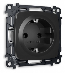 Розетка с заземлением, без рамки Ambrella Volt OMEGA MO806010 в интернет-магазине "Галерея света"