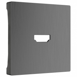 Накладка для розетки HDMI Werkel графит рифленый W1196004 в интернет-магазине "Галерея света"