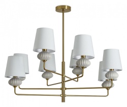 Люстра на штанге Freya Ceramics FR2029PL-08BS в интернет-магазине "Галерея света"