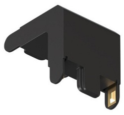 Соединитель угловой L-образный для треков накладных Denkirs AIR BASE TR5232-BK в интернет-магазине "Галерея света"