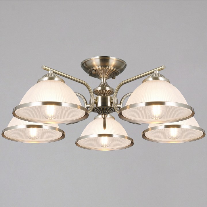 Люстра на штанге ILLUMICO  IL0891-5CSQ-26 AB ELITE в интернет-магазине "Галерея света"