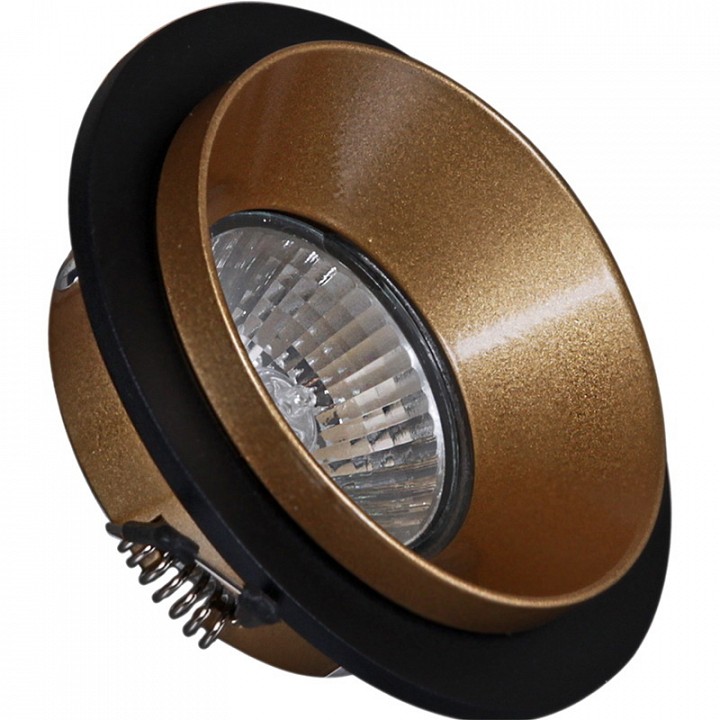 Встраиваемый светильник  51611-9.0-001MN MR16 BK+GD в интернет-магазине "Галерея света"