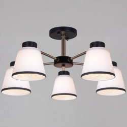 Люстра на штанге  30560-0.3-05 BK+FG в интернет-магазине "Галерея света"