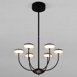 Люстра на штанге Eurosvet Fungo 50388 LED черный в интернет-магазине "Галерея света"