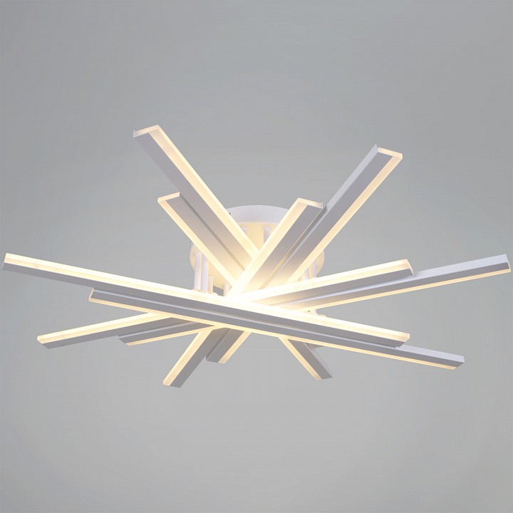 Люстра на штанге  16090-0.3-08 BK/WH в интернет-магазине "Галерея света"