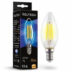 Лампа светодиодная Voltega Candle dim 5W E14 5Вт 3000K 7200 в интернет-магазине "Галерея света"